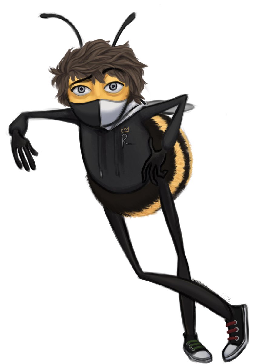 nawtthebees's tweet photo. According to all known laws
of aviation, there is no way a bee
should be able to fly-

Day 171/364
#ranboofanart https://t.co/lQObrIrJNL