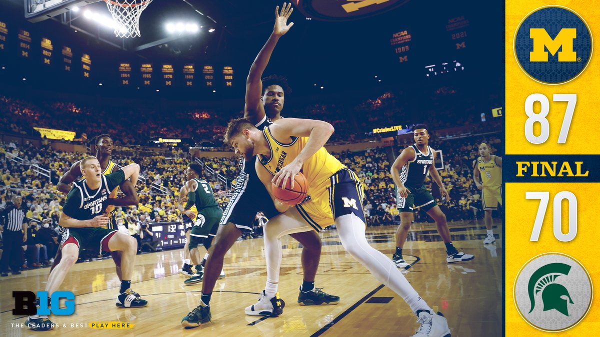 umichbball's tweet photo. Revenge Tour ✅

HD: 33P / 9R / 4B
CH: 16P / 4R / 1S
DJ: 9P / 4-5 FG / 4R
EB: 8P / 3R / 3A

〽️🏀 | #GoBlue
#ForCompetitorsOnly https://t.co/dsHC53kIYC