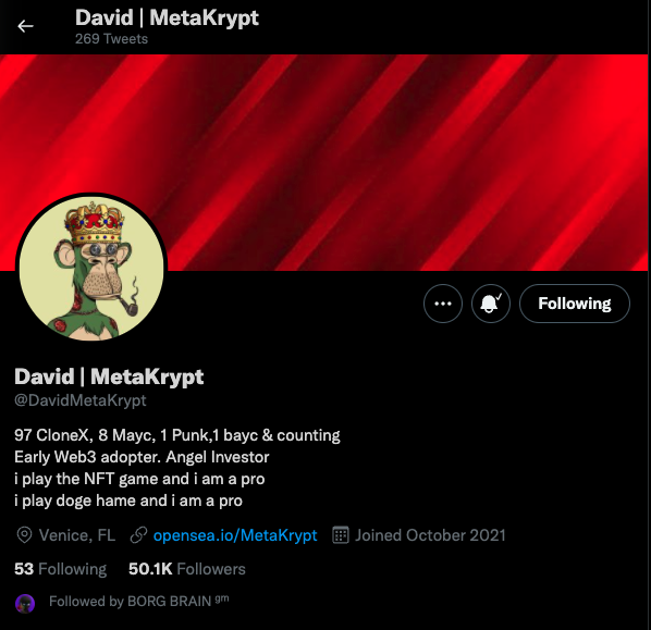 XxFrostynugz's tweet photo. @DavidMetaKrypt #NFT, life changing stuff hope I win https://t.co/UVl65it1Cj
