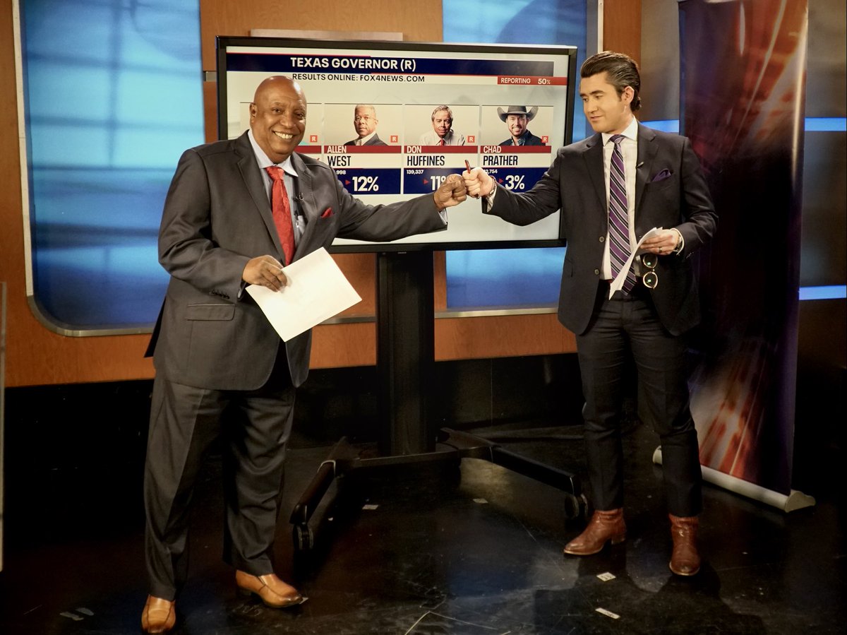 BlakeFox4News's tweet photo. Studio B Crew is on the air @fox4. Join us over the next couple hours as we break down the results.
#fox4elections https://t.co/SGKuhNfvaY