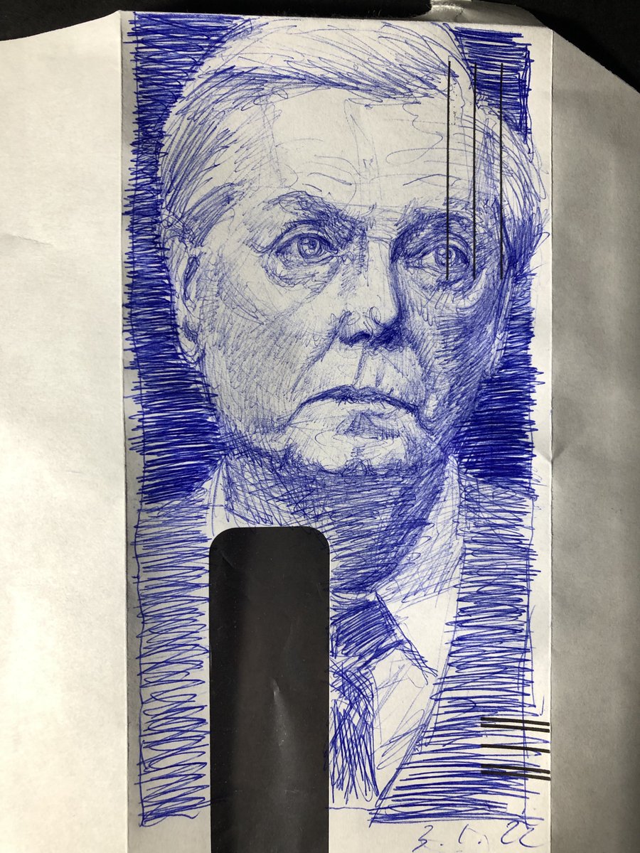 marchalltso's tweet photo. #Artepovera, #sketches, #drawings, #Donate,  #ArtistOnTwitter #ballpoint, #contemporaryart #graphicart, #caricature,  #artcollector, #LindseyGraham, 

Lindsey Graham
Ballpoint on the envelope. 
Price: $405,000

Donate crypto to
0x547F02fB231351107A1E6a9A06C87FF6E6C7f0FF https://t.co/QTHkKyaxvo