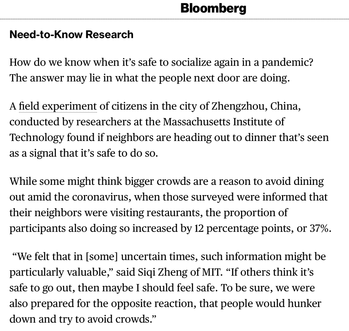 Our PNAS on nudging people to resume economic behavior after lockdowns, today in Bloomberg

pnas.org/doi/10.1073/pn…