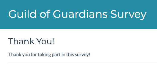 MerckMico's tweet photo. @GuildOfGuardian Thank you GoG for letting me participate in this survey. I enjoyed answering with all my heart. <3 https://t.co/X2O3WEWw1b