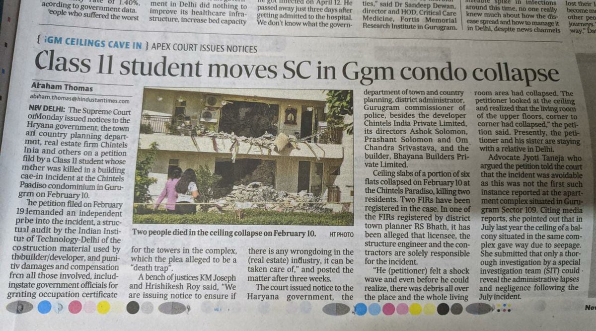 sandeepbarsaiy1's tweet photo. @MonuA1858 @cmohry @mlkhattar @PMOIndia @diprogurugram1 @rakeshdaultabad @Dchautala @narendramodi @AmitShah Courageous Move 🙏🙏🙏🙌🙌🙌
अब न्याय मिलेगा 
https://t.co/A7kJOIOkl2 https://t.co/l4w89H8Mra