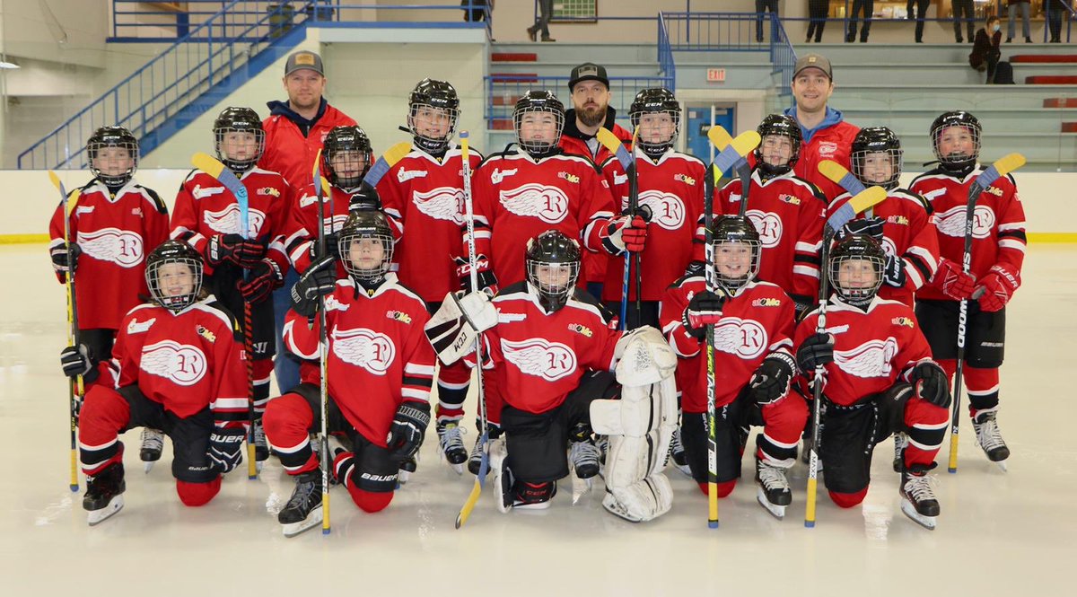 Our u11 Rosetown Redwings played our last league game of the season tonight. We have two Ukrainian born players, one who was in the Ukraine 2 weeks ago visiting his family. Our team taped their sticks blue and yellow tonight to support their teammates and families. #proudcoaches