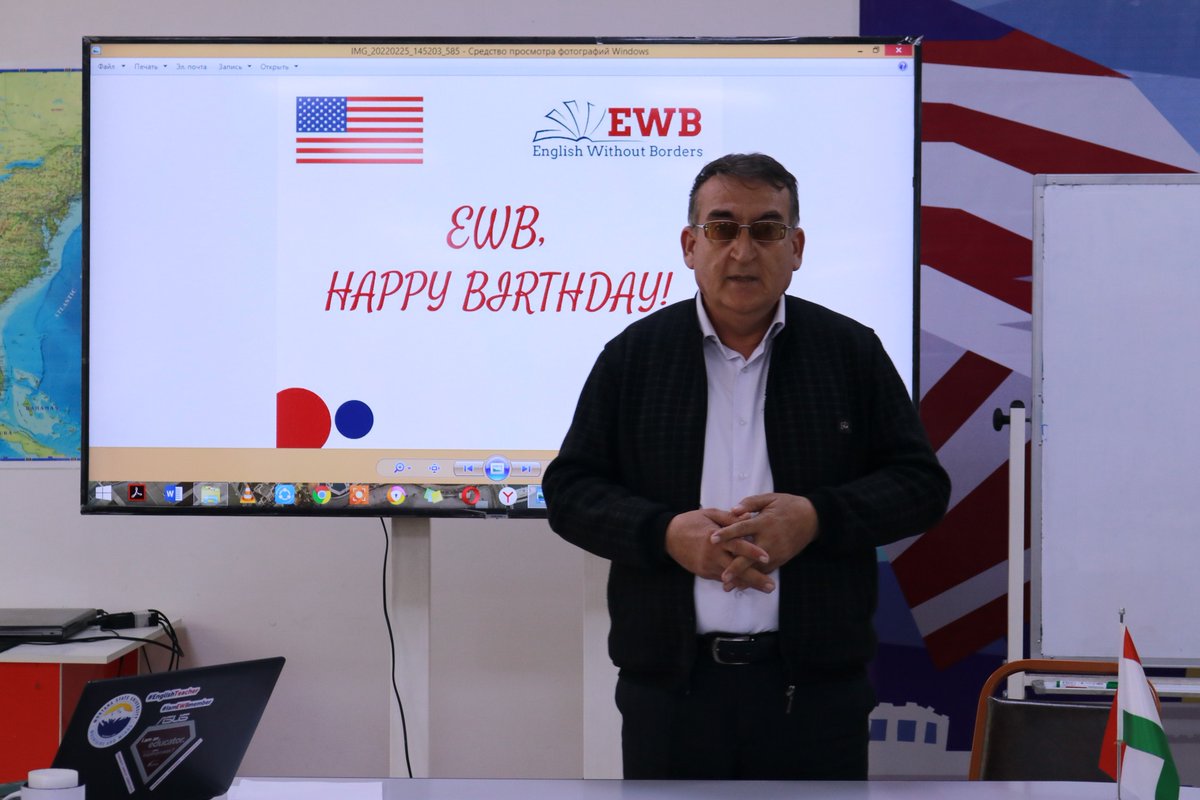 ASKulob's tweet photo. Celebration of EWB 1st Anniversary 🎉

Wishing our colleagues all the best and more new achievements!

Happy birthday!!! https://t.co/zgLVqgZnEe