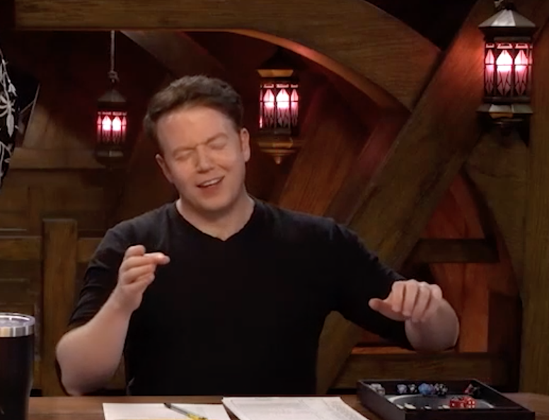 CritRoleFaces's tweet photo. A major touching moment for a fan of the show to experience. #CriticalRole #ELDENRING @BrennanLM @matthewmercer #CriticalRoleSpoilers https://t.co/sMjjCul3ez