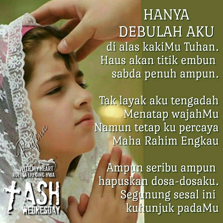Selamat menjalankan Ibadah Rabu Abu.
Tuhan Yesus memberkati.