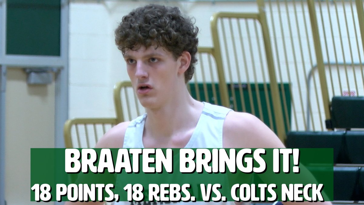 Luke Braaten has been a double-double machine for Brick Memorial and the senior started the Mustangs post-season with a monster 18 point, 18 rebound effort in a 55-38 win over Colts Neck.

📽️Watch all the highlights now!⬇️
jerseysportszone.com/watch-tuesday-…
<a href="/BMSTANGSports/">BMSports</a> <a href="/BMBoysBball/">BMBoysBasketball</a>