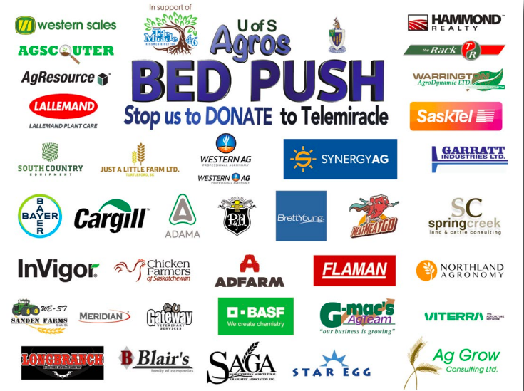 Most importantly... THANK YOU to all of our gracious sponsors who help make Bedpush such a success year after year. The Ag Industry is seriously like no other and are always willing to help us out. This wouldn't be possible without our sponsors, so THANK YOU!