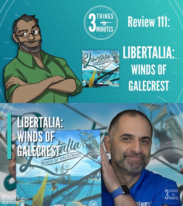 NersiGames's tweet photo. Take to the skies and beat rival pirate crews for loot in Libertalia: Winds of Galecrest, the follow up to the classic, from @stonemaiergames and @jameystegmaier! Check out the review before preorders go live on 3/2: https://t.co/moLzFud80c!
#boardgames #boardgame #nersigames https://t.co/AOxaDY4ydd