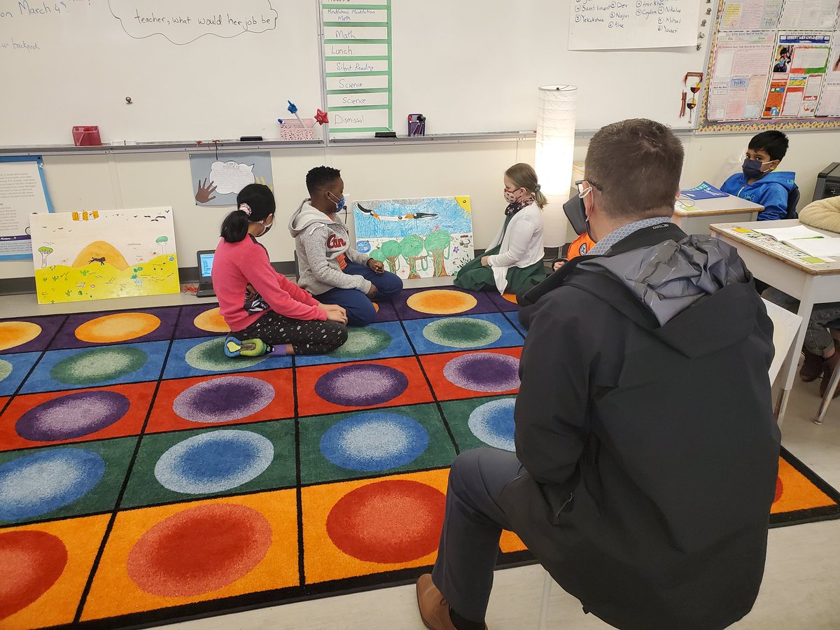 naimah1's tweet photo. Students presented their interactive Biomes project to Mr. Millard. They coded their project using Scratch and Makey Makey. They will also share their work with the entire school on our morning news show tomorrow. 
@LKCougars
@newwestschools
#scratch
#makeymakey https://t.co/MBTWQLc3eT