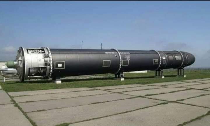 shuhada_ki_awaz's tweet photo. #RussiaUkraine: Satan 2 Liquid Fueled Nuclear Missile

This weapon is only owned by Russia and it's capable of destroying the whole world. https://t.co/jrq9CUclYU