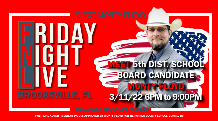 TheMontyFloyd's tweet photo. Come on down to Brooksville, FL on Friday, March 11, 2022 and stop by our tent at the Friday Night Live Concert Series!
205 East Fort Dade, Brooksville, FL - 6PM to 9PM
#HernandoCounty #SpringHillFL #BrooksvilleFL #Florida #RidgeManor #WeekiWachee #FloridaCracker https://t.co/fSvkmVHc7O