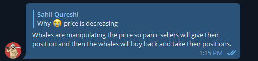 blckghostcrypto's tweet photo. Why price of #CATCOIN is decreasing? It's because whales are manipulating the price so panic sellers will give their position and then the whales will buy back and take their positions. #catcoinbsc #Catcoin #CATCOINARMY #CatCoin_Army #catcoinbscarmy #cryptocurrency https://t.co/TlOIRguiDA