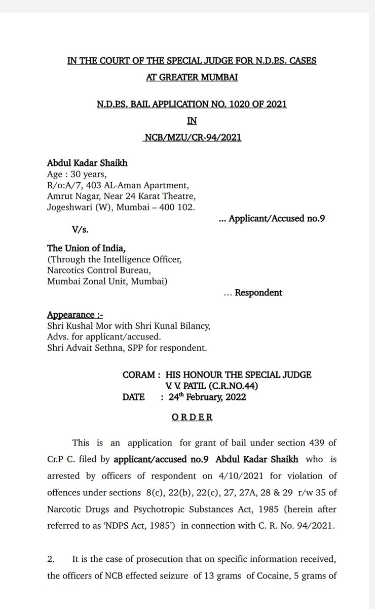 SushantMH4747's tweet photo. I would like to put forth few points while You guys are only glorifying #AryanKhan 
1) Two Courts had rejected the bail so we cannot say the action was wrong as the matter is subjudice
P.S:Attached copies of bail order cancellation in Cordelia case as of yesterday 
@KrantiRedkar https://t.co/KxLAbvDe4s