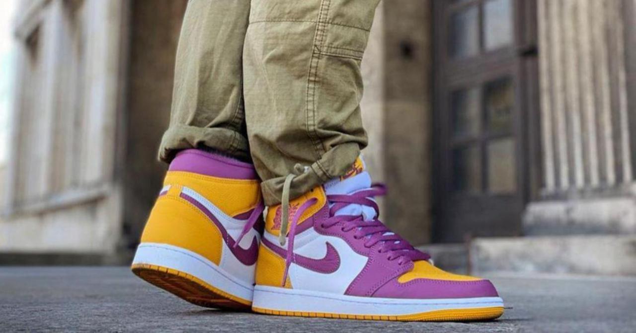 Sneaker Freaker on X: Here's how to style the Air Jordan 1 'Brotherhood'  🟣🟡 https://t.co/Vf7jSvt5GU https://t.co/P1z80I1KD0 / X