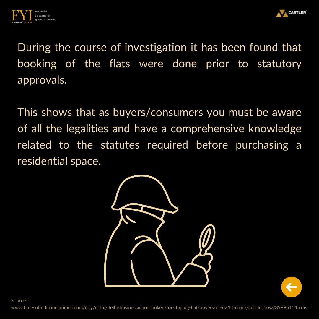 castler_escrow's tweet photo. Awareness is like sun. When it shines on things, they are transformed. With FYI initiative, we are taking a small step to deliver you stories so that you protect yourself from payment scams.
#Castlerit #Wednesdaythought #Property #Scam #Scammer #Delhi #Consumer #Realestate https://t.co/tPlJm0NaTc