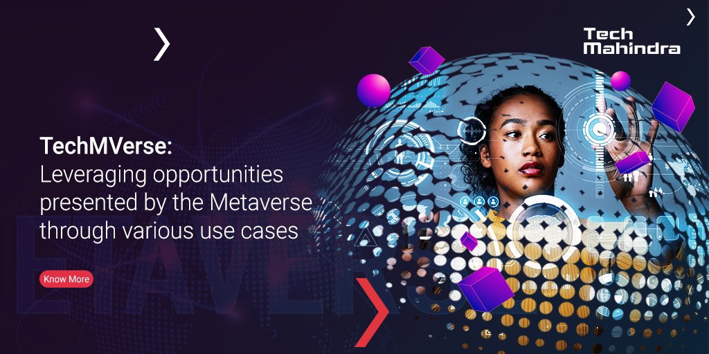 tech_mahindra's tweet photo. DealerVerse, Middlemist, Meta Bank, Gaming center and so much more!

Learn how we will leverage the opportunities presented by the #Metaverse through various use cases.

Read Now: https://t.co/vdaXihEoM0

#TechMVerse #MWC2022 #TechMAtMWC #NxtNow https://t.co/qmxEo9rYgB