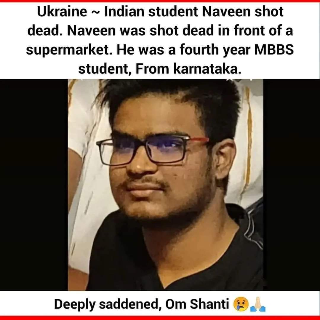 sanjayku112's tweet image. ‘Son could not get a medical seat due to caste-based reservations, donation’: Shekarappa, father of Naveen, Indian student killed in Ukraine