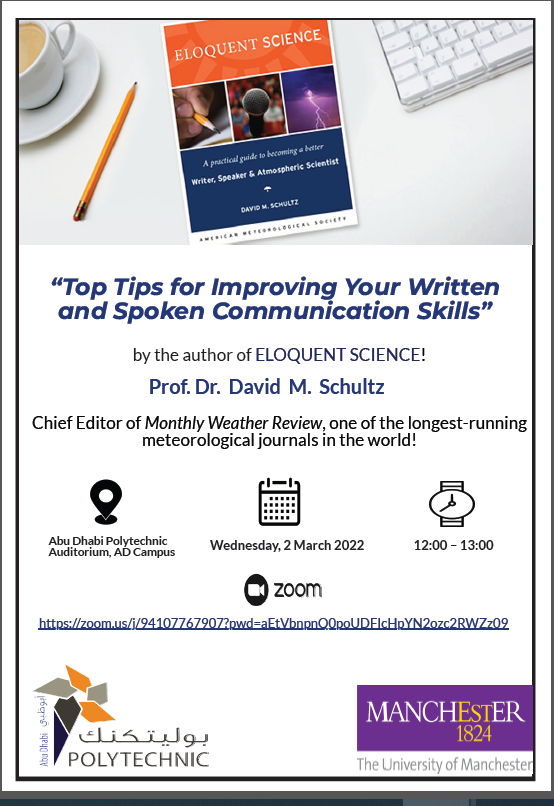 ADPOLY's tweet photo. #ADPoly invites you to a public event: “Top Tips for Improving Your Written and Spoken Communication Skills”.
This hybrid event will take place on 2nd March, Wednesday at 12:00PM in ADPoly Auditorium and will be available online through the below link:
https://t.co/RNR1o6Sycb https://t.co/f1itbpdJ5W