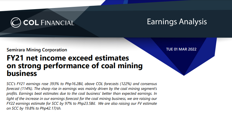 COL Financial tweet media