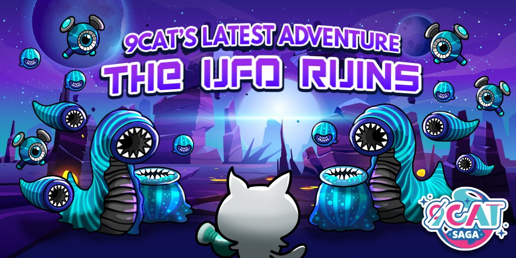 👾 The SAGA begins! 👾
🎮 The 9Cat Saga P2E Game! 🎮
💯 Alpha Version COMING SOON! 💯

9Cat ventures forth into 🌆👽 The UFO Ruins! 👽🌆
A Mysterious Virus - Killer Aliens - Uncertain Doom! 💉
9Cat will fight to bring peace and order back to the 9Metaverse! ⚔️

#NFTs #GameFi