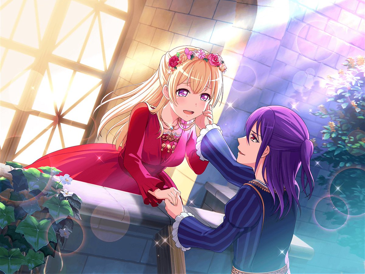 dailyIesbians's tweet photo. it's been a super long time i'm so sorry 😭 but I'M BACK with kaoru seta and shirasagi chisato from bang dream / bandori ! https://t.co/3Ib3giTMpg