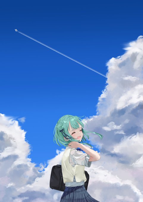 「鞄 飛行機雲」のTwitter画像/イラスト(新着)