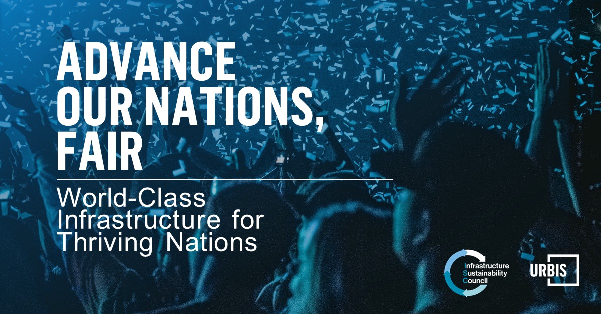 UrbisAustralia's tweet photo. Infrastructure is about hope - it's about solving problems and enabling opportunities. 

In collaboration with @ISCouncil_ we have launched 'Advance our nations, fair - World-class infrastructure for thriving nations.' https://t.co/tKsQXBRxES
