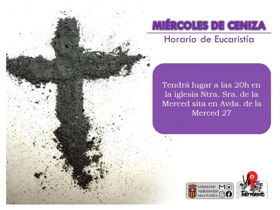 CoristadoC's tweet photo. #MiercolesDeCeniza
#Cuaresma2022
#CuaresmaEnMerced
#veamishermanos https://t.co/92Ew31efad