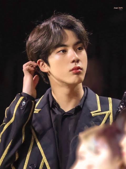 dailyskjnselca's tweet photo. "is he even real"? #BTSJIN https://t.co/1gVU3NTaPs