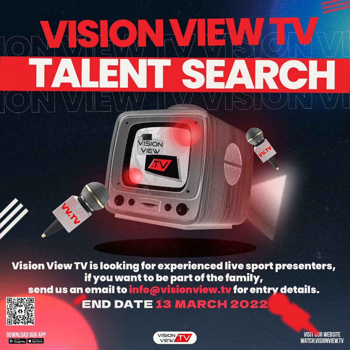 Opportunity for sports presenters! 

#hiring #jobs #sportspresenter #jobsinsports