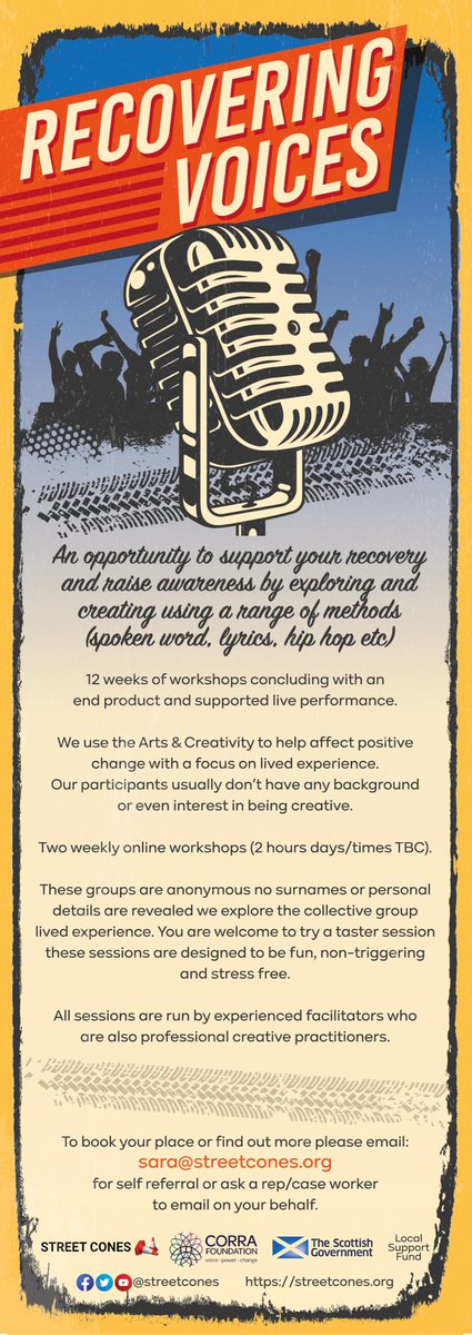 Please share this exciting opportunity to do something different @streetcones ❤