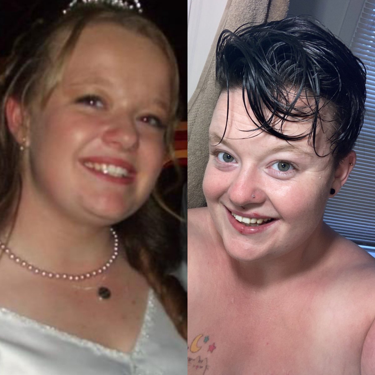 sirus_songbird's tweet image. 15yrs old oblivious to the existence of more than “2 genders”... 
To now; 27 and a very not straight TransMan ✌🏻🏳️‍⚧️👑
#12YearsApart 
#Puberty2.0