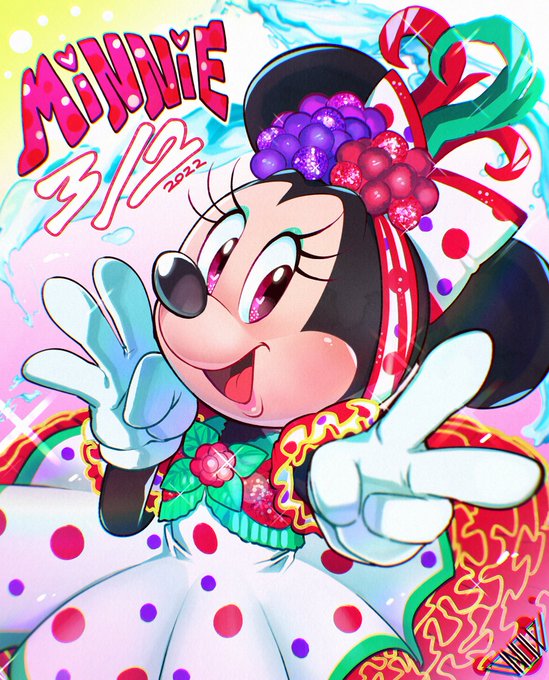 ミニーの日のtwitterイラスト作品