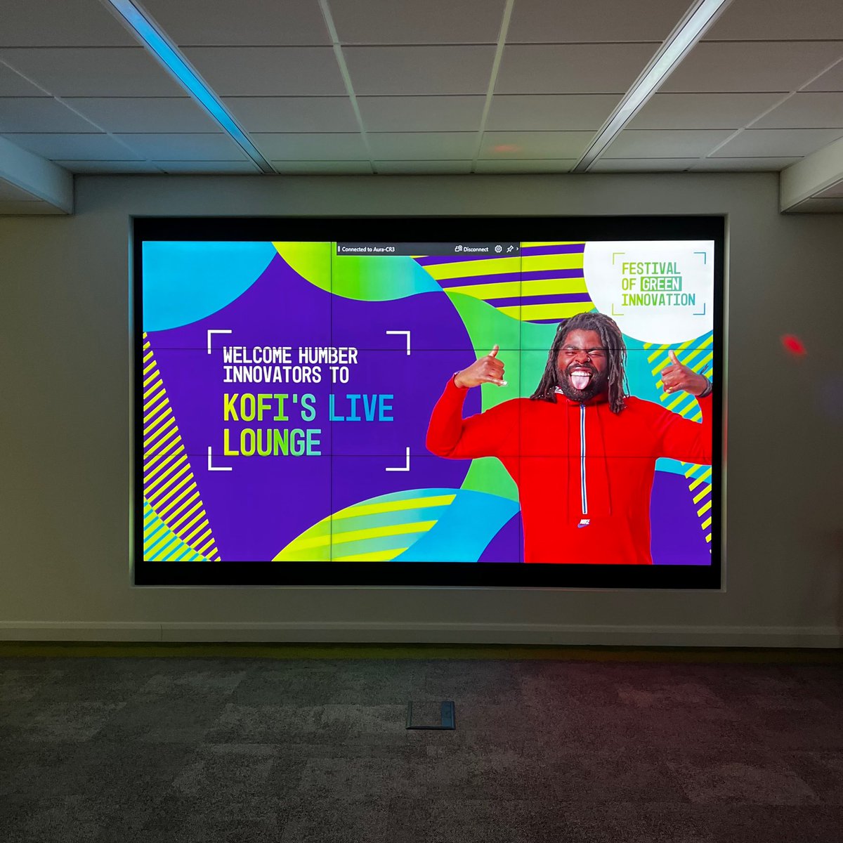 _aurainnovation's tweet photo. INNOVATION STATION 3 - welcome to Kofi’s Live Lounge!

How does innovation drive change in consumer culture? @Kofi_Smiles is taking our guests on a journey through 100 years of music technology innovation, with an exclusive talk from @MediMusic_.

#WeAreInnovators #FOGI22 https://t.co/yHWZ793ekH