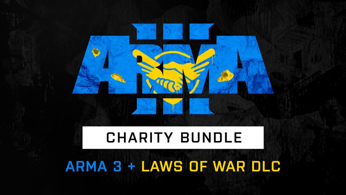 bohemiainteract's tweet image. Dear community,

A horrific humanitarian crisis is unfolding in Ukraine. We at Bohemia Interactive have decided to create a special Arma 3 Charity Bundle to raise funds for the people that need it most.

You can learn more in our blog post: bit.ly/3CaMFga