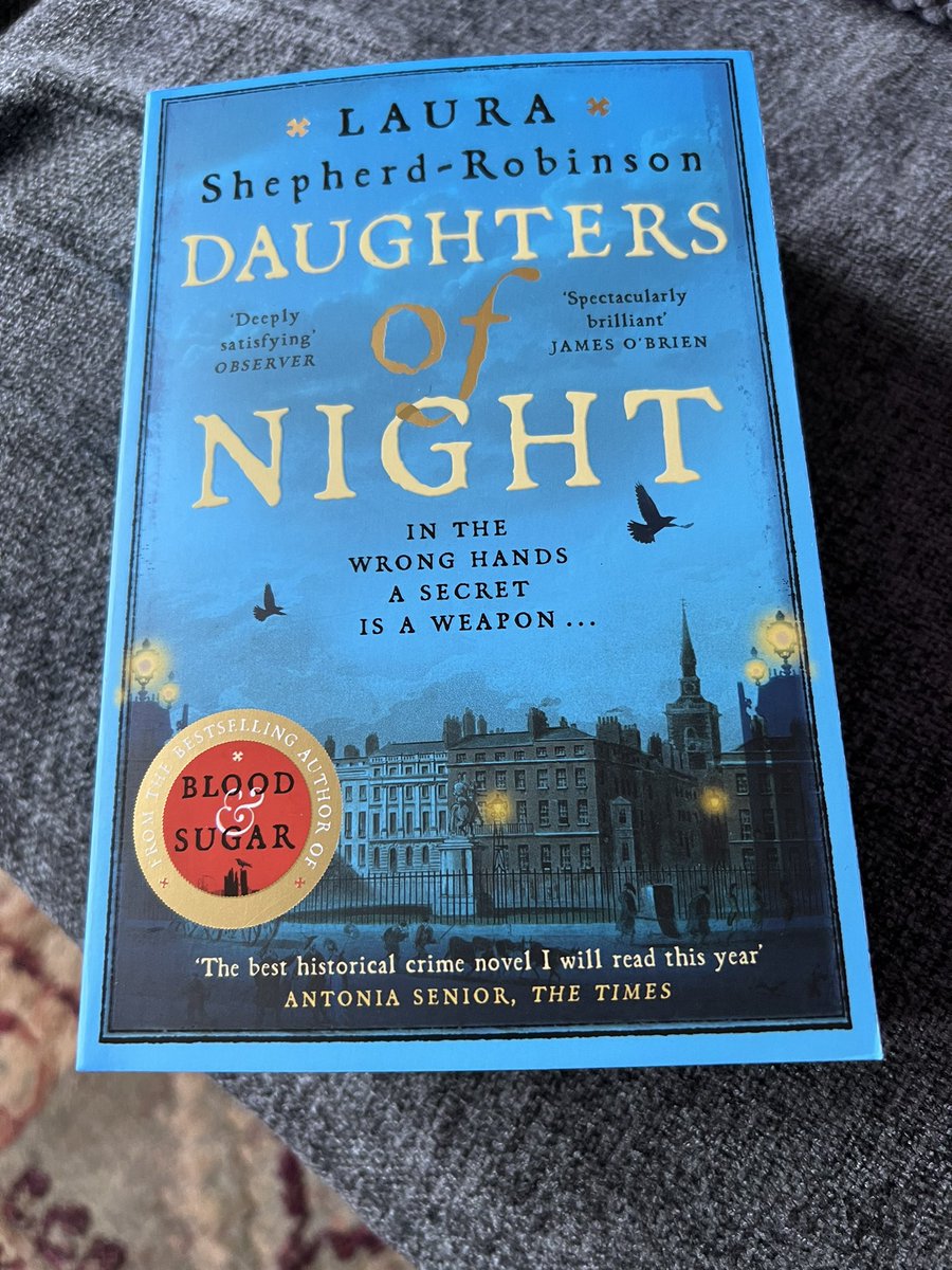 jackiereading62's tweet photo. In todays book mail I couldn’t resist ordering the paperback copy of #DaughtersOfTheNight by @LauraSRobinson how gorgeous does this copy look? Published by @panmacmillan how gorgeous are those spredges. Thank you @Bookishcrick for my pre order. Get yourself a copy now 💕💕 https://t.co/dPpOQYYFvS