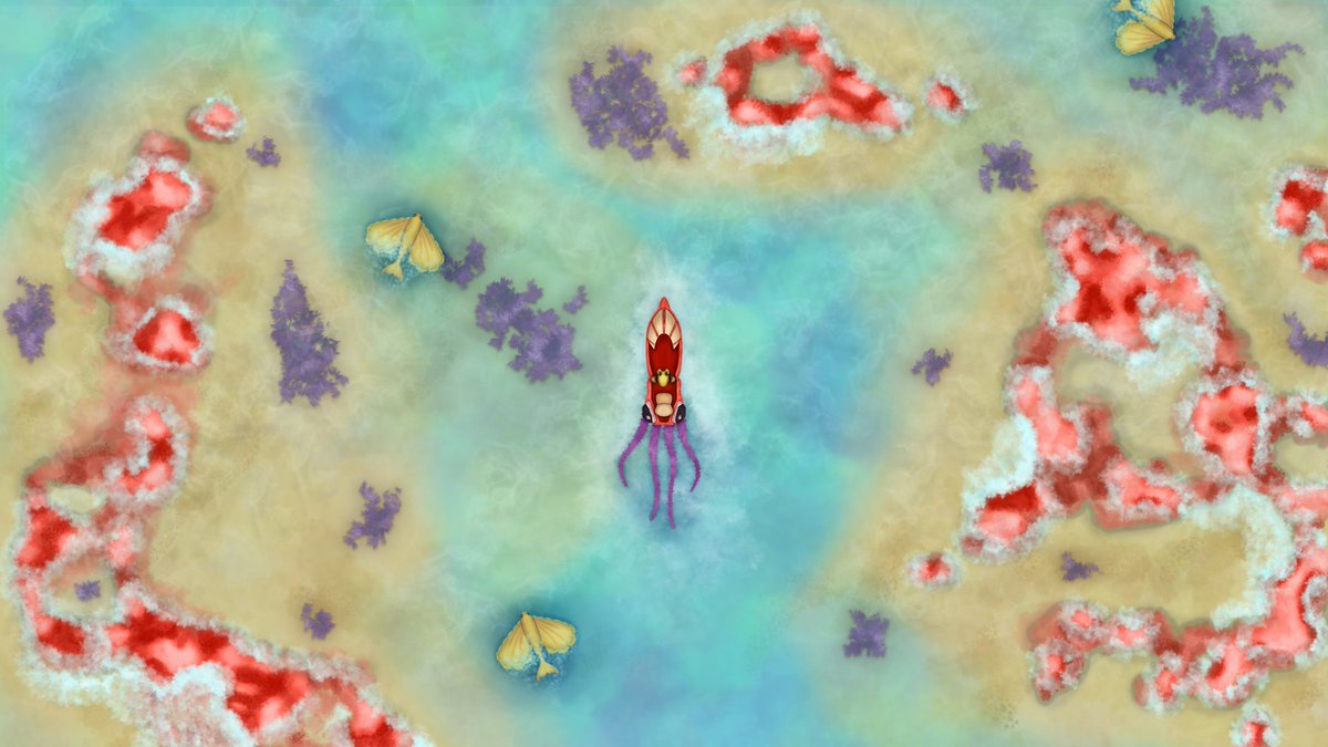Let's board with Madeline, the last human being, to explore an underwater world. Fish and craft upgrades for her bark while discovering the world underneath the ocean🐠

Here's one of our first concept arts. Soon : some prog  stuff 🧑‍💻
#gamedevelopment #adventuregame