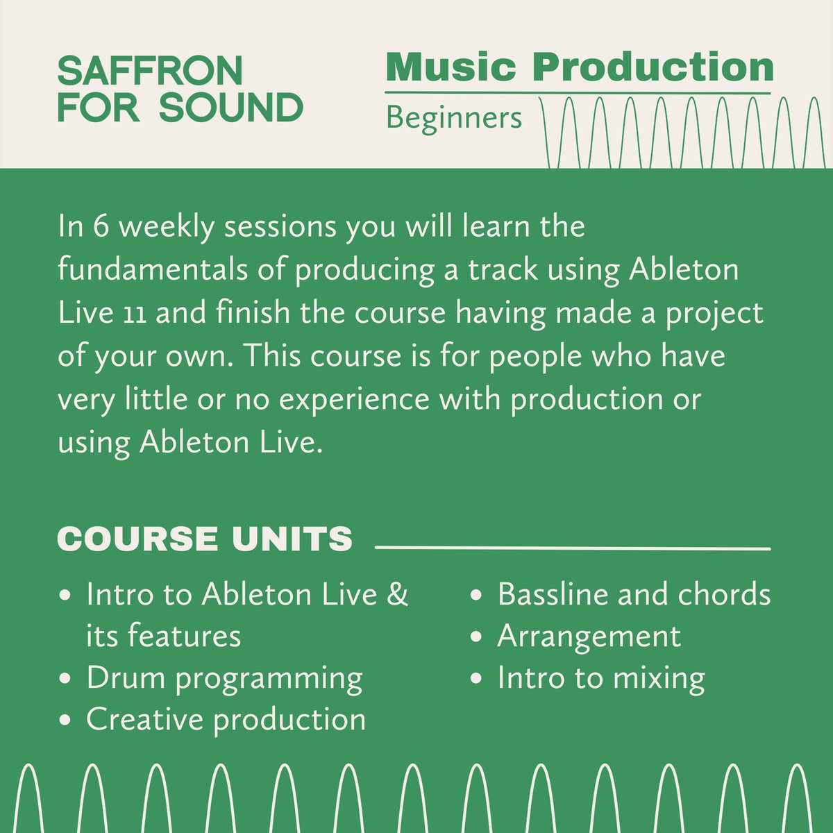 SaffronRecords's tweet image. Our next round of beginner #musicproduction and #studioengineering courses in #Nottingham will be kicking off at the end of April. Here&apos;s all the info you need to apply.

📥 saffronmusic.co.uk/projects/saffr…

Applications close: 6pm 25th March

Supported by @ace_national @Confetti_ICT