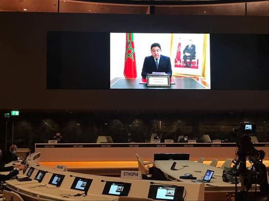 MdSaylhak's tweet photo. ألقى وزير الشؤون الخارجية والتعاون الدولي والمغاربة المقيمين بالخارج السيد ناصر بوريطة، اليوم، كلمة خلال الجزء رفيع المستوى من مؤتمر نزع السلاح. https://t.co/SBlZssr8C9