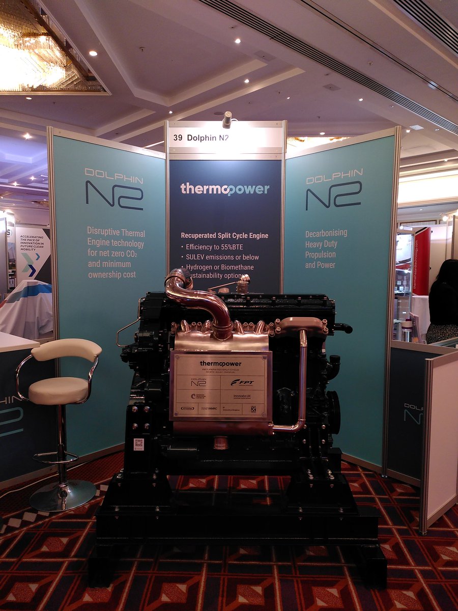 dolphin_n2's tweet image. Come &amp;amp; speak with the @dolphin_n2 team about their #ThermoPower Recuperated Split Cycle Engine at stand 39 The Britannia Suite at @FP_Conference #FPC2022