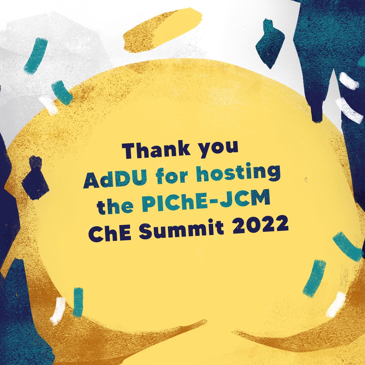 PIChEJCMindanao's tweet photo. Thank you to ATENEO DE DAVAO UNIVERSITY for hosting this yearโs Chemical Engineering Summit with the theme โจ๐๐๐๐๐ค๐จ๐โจ. Indeed, your constituents and the rest of the TWGs have really worked hard to pull off this one of a kind virtual event๐๐
#SUGAkod2022
#PIChEJCM https://t.co/v2SVwDYh5I