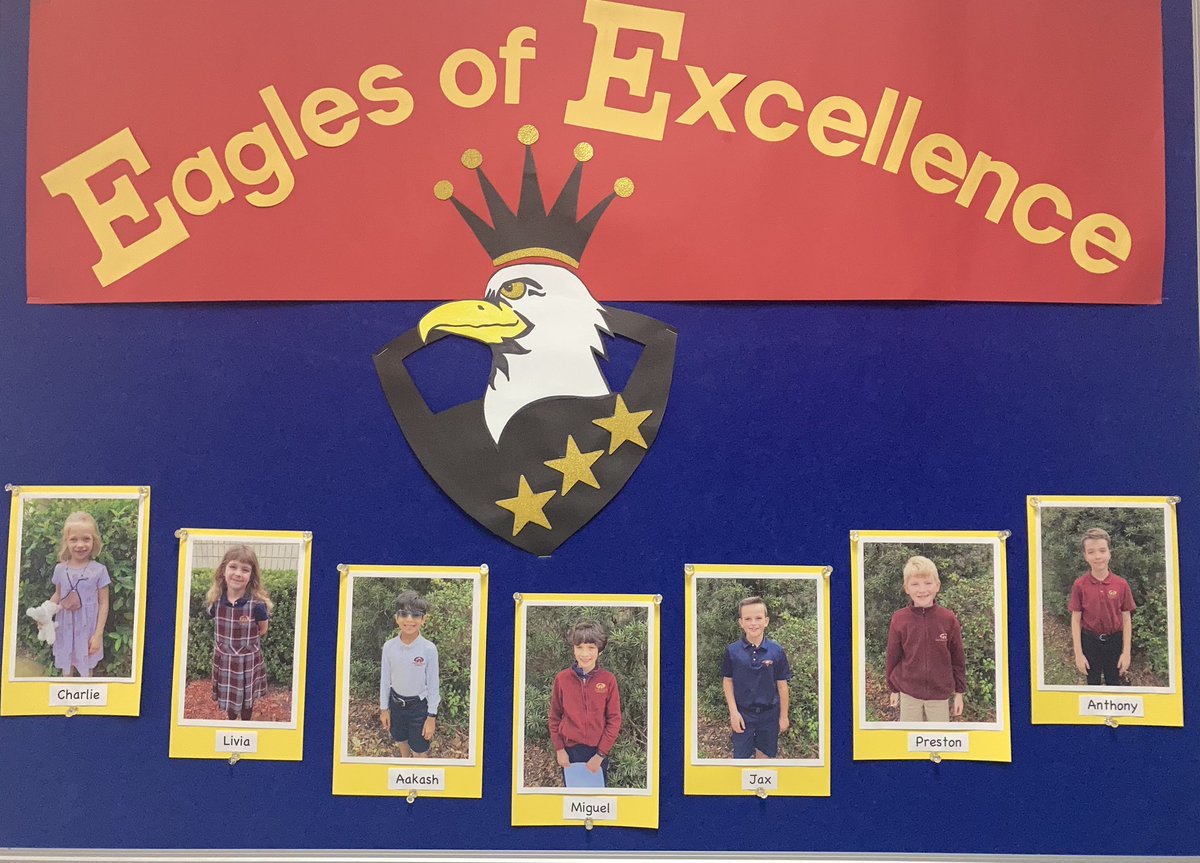 Congratulations to these Lower School Eagles of Excellence! 🦅🌟