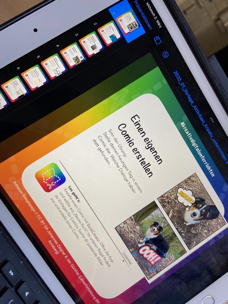 Jan_Guenther_'s tweet photo. Mit @JohannesZeigner gerade an neuem Material basteln für baldige Fortbildungen: eBooks mit dem @BookCreatorApp erstellen. Wir haben die Idee der #Acitivities von @AppleEDU adaptiert. @lfbr_arnsberg #twlz https://t.co/boWDEKGuGQ