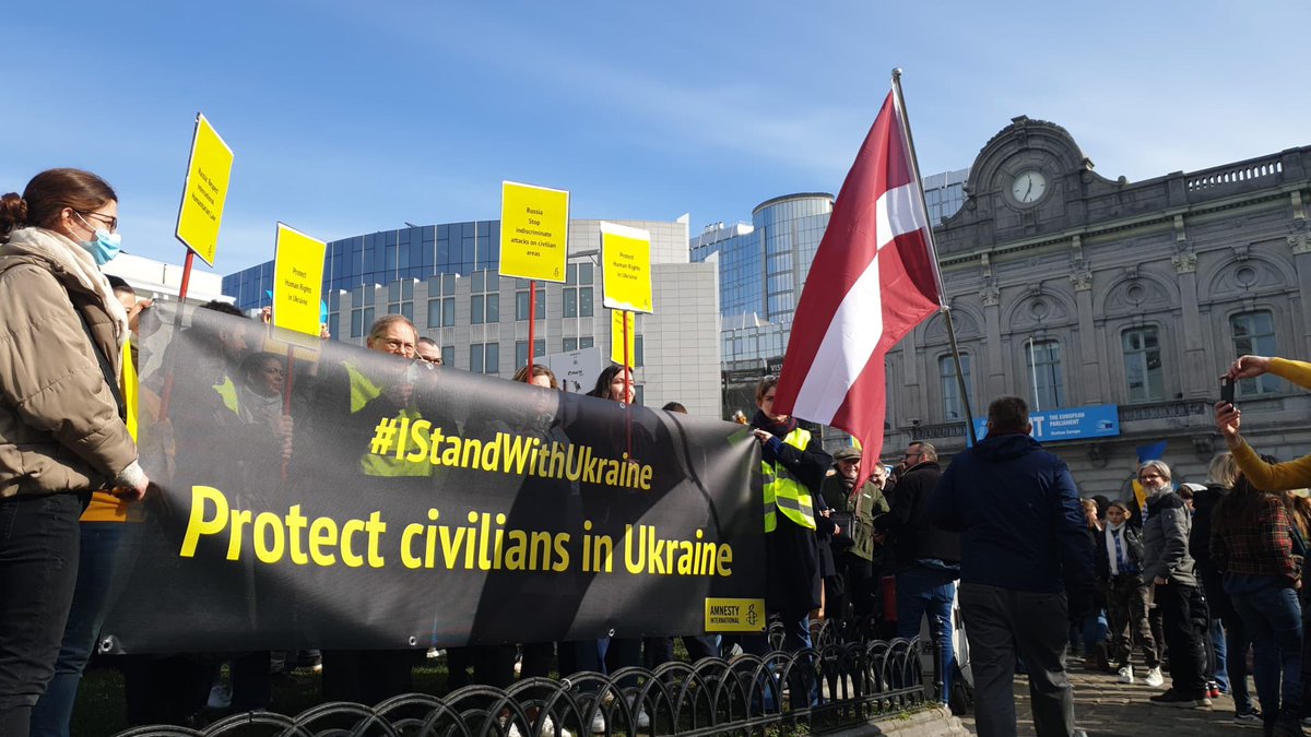 In front of the #EU Parliament #Ukraine #Russia