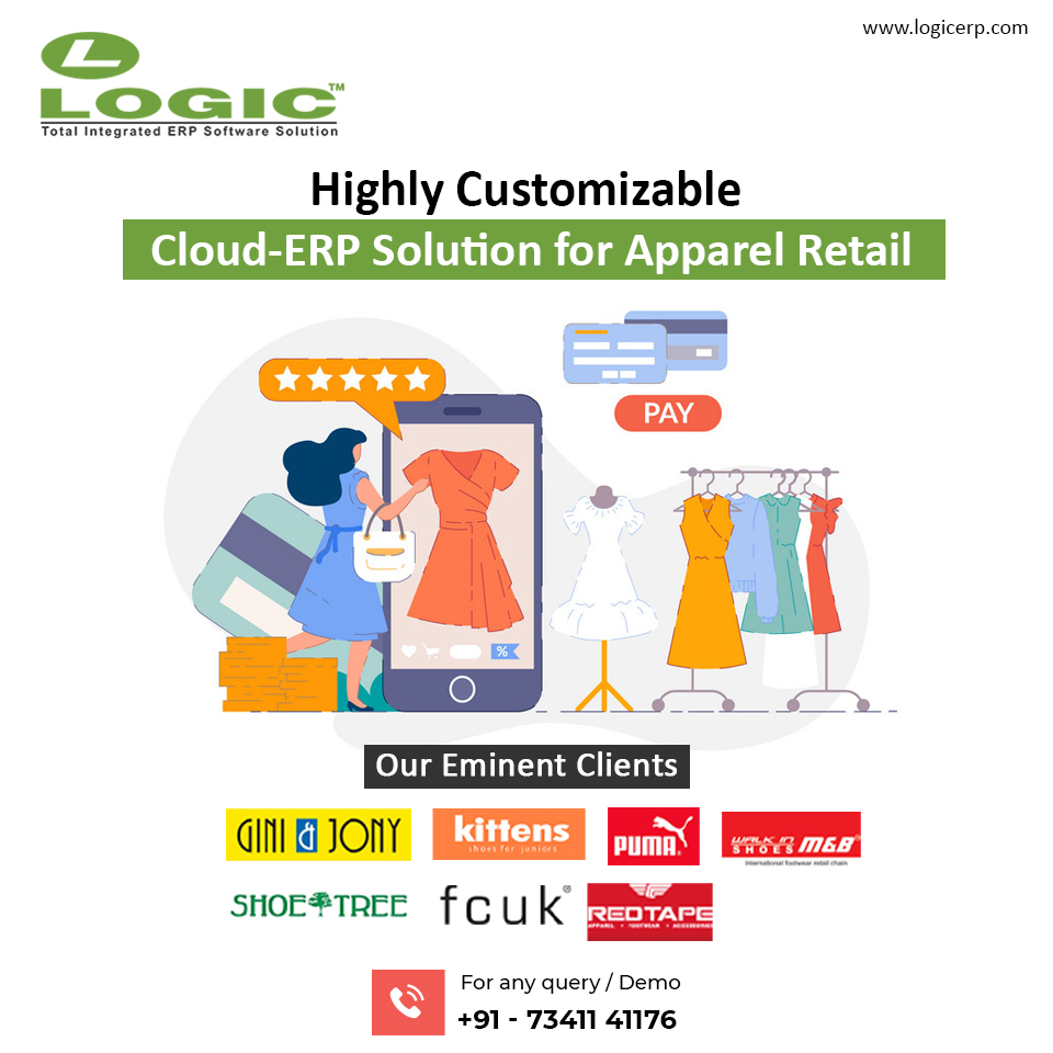 Logicerp's tweet image. A Leading Fashion Software Solution which help to revamp your business, grow revenue and reduce costs. Call now for Demo: +91-73411-41176.
#apparelretailsoftware #apparelsoftware #cloudsoftware #cloudsolutions #garmentsoftware #footwearsoftware #apparelmanagementsoftware