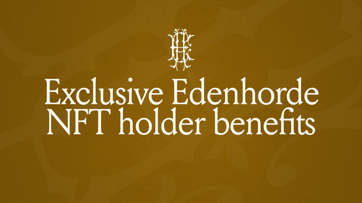 EXCLUSIVE GIVEAWAY FOR EDENHORDE NFT HOLDERS 🎁

We are ready to kickstart an additional benefit of holding an <a href="/Edenhorde/">Edenhorde</a> NFT ➡️ exclusive rewards!

First one: Whitelist spot for @FlairAngels  

Who, what, where, how? 🧵