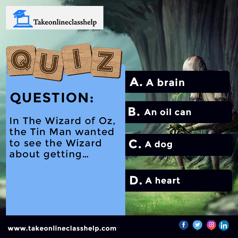 TOC_onlineclass's tweet image. If you want to know the many amazing Quiz answers, follow our Take Online Class Help page and get more quiz answers.
#quiz #quiztime #quizzone #quizanswers #intelligent #talent